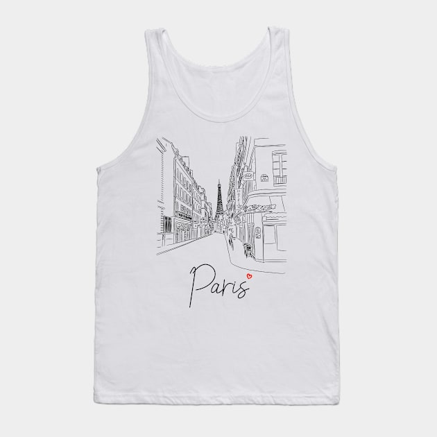 Paris Tank Top by MBNEWS